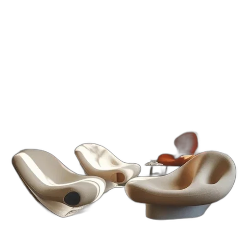 furniture, shoes, jewelry, 3d render transparent PNG cut-out
