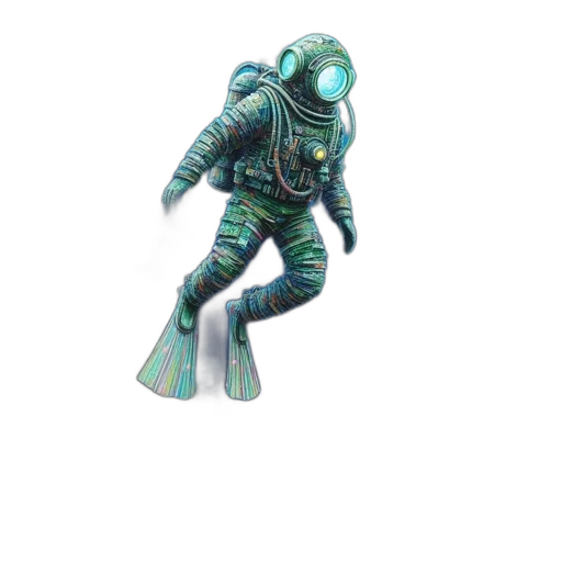 robot, creature, staff, mask transparent PNG cut-out