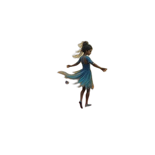 dress, creature, robot, staff transparent PNG cut-out