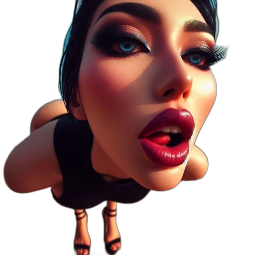 face, dress, creature, hat transparent PNG cut-out