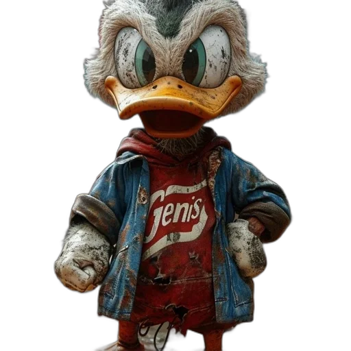 jacket, animal, staff, 3d render transparent PNG cut-out