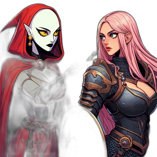 concept art, fantasy art, comic book art, pixel art transparent PNG cut-out