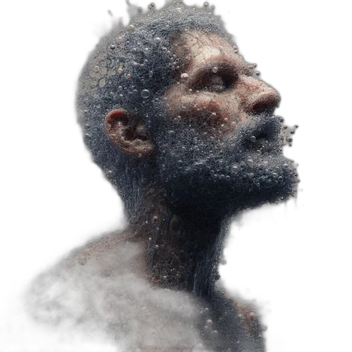 face, mask, crown, creature transparent PNG cut-out