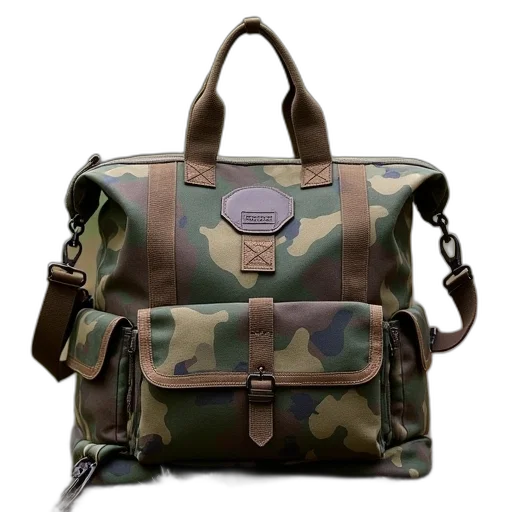 earth tones, bag, has, made transparent PNG cut-out