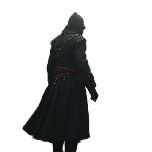 jacket, staff, sword, weapon transparent PNG cut-out