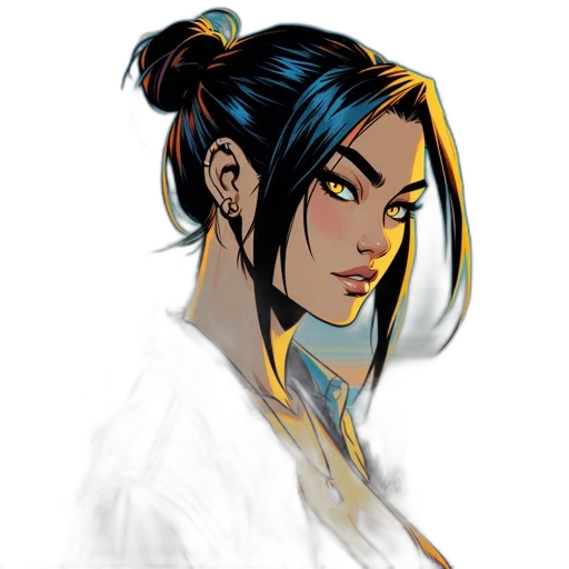 face, staff, concept art, fantasy art transparent PNG cut-out