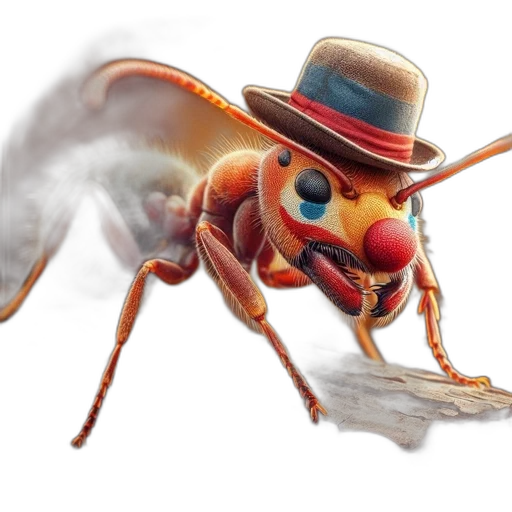 animal, creature, hat, jacket transparent PNG cut-out
