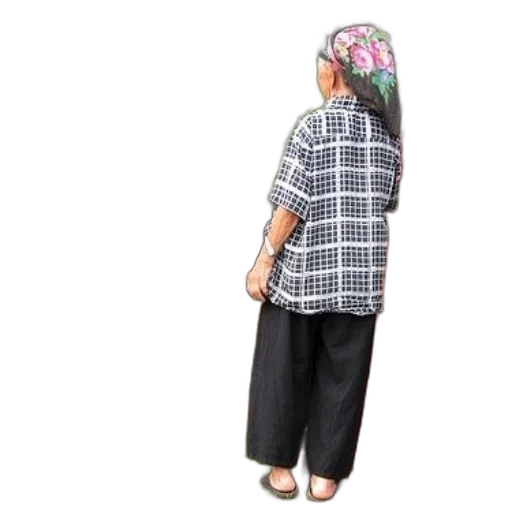 dress, jacket, staff, woman transparent PNG cut-out