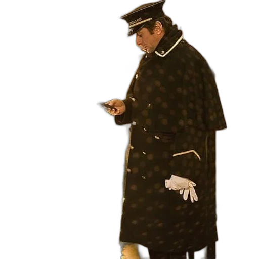 staff, jacket, hat, concept art transparent PNG cut-out