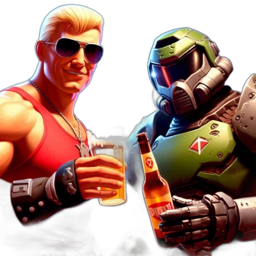 concept art, 3d render, comic book art, pixel art transparent PNG cut-out