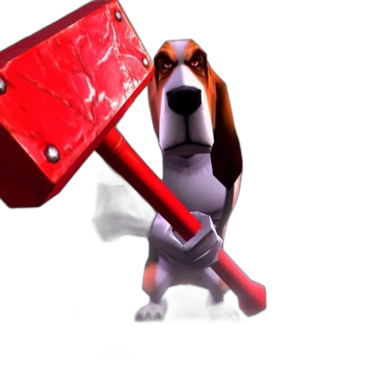 staff, animal, weapon, 3d render transparent PNG cut-out