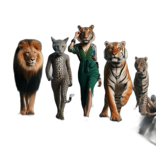 animal, concept art, 3d render, photorealistic transparent PNG cut-out