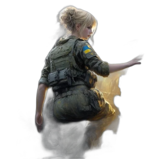 weapon, jacket, staff, dragon transparent PNG cut-out