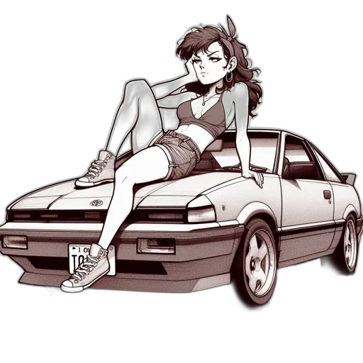 car, dress, weapon, shoes transparent PNG cut-out
