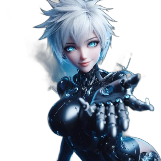robot, weapon, staff, sword transparent PNG cut-out