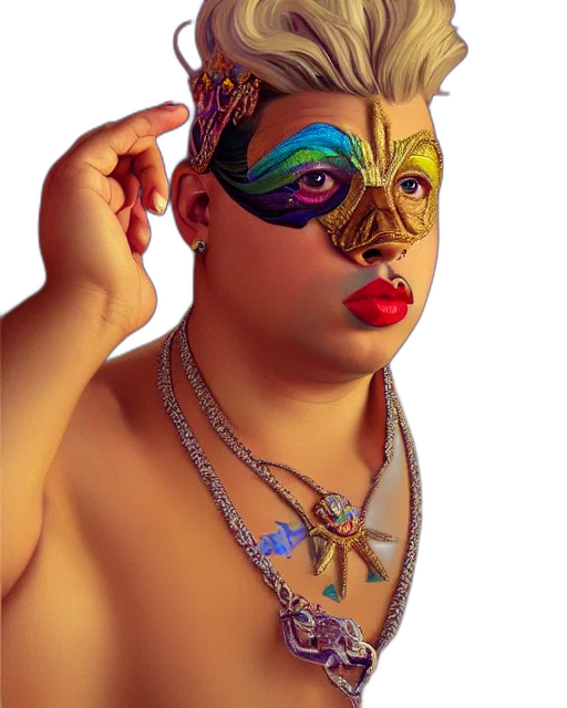 mask, jewelry, crown, face transparent PNG cut-out