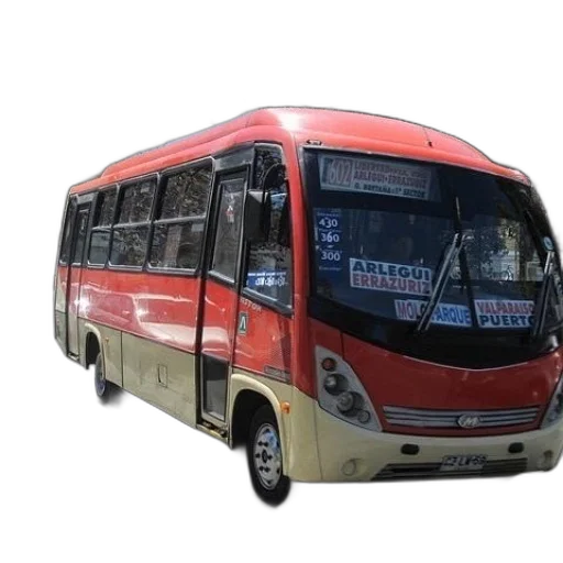 3d render, photorealistic, red, bus transparent PNG cut-out