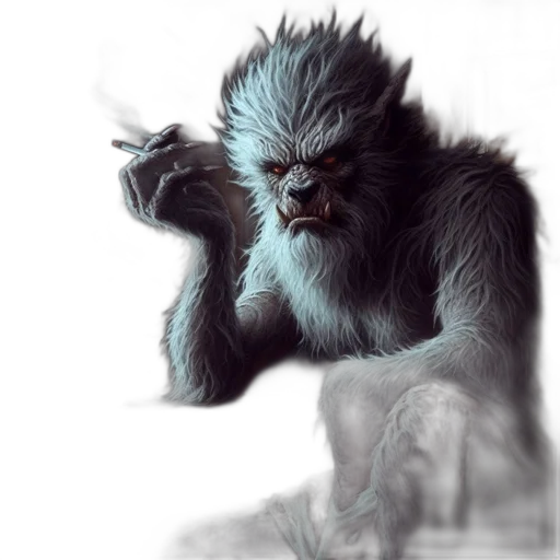 creature, animal, staff, face transparent PNG cut-out