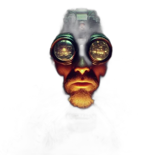robot, mask, face, staff transparent PNG cut-out