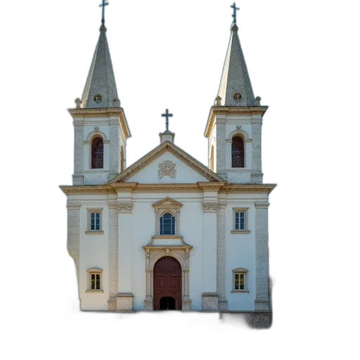 building, staff, crown, 3d render transparent PNG cut-out