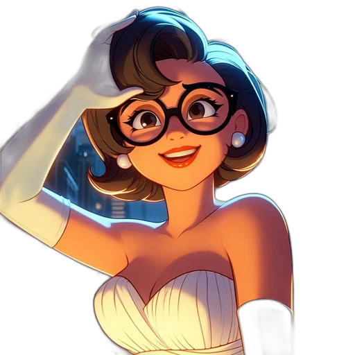 dress, cartoon, concept art, comic book art transparent PNG cut-out