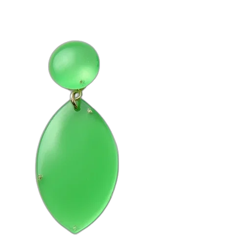 jewelry, 3d render, green, plastic transparent PNG cut-out