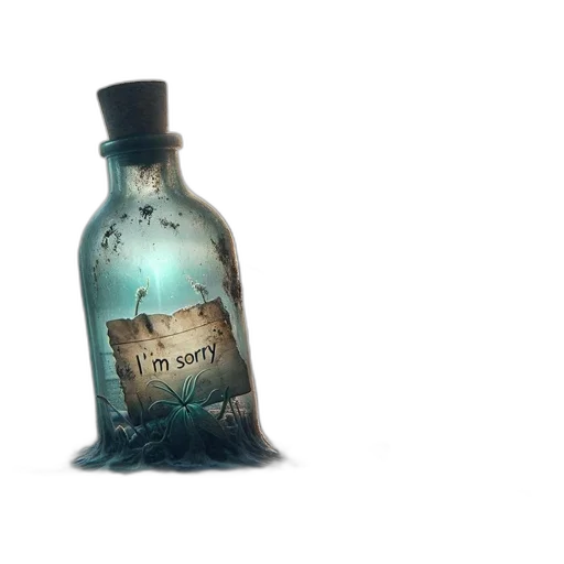 bottle, weapon, dress, crown transparent PNG cut-out