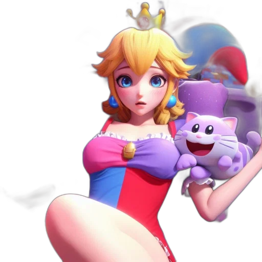 dress, crown, weapon, 3d render transparent PNG cut-out