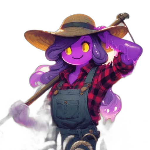 staff, hat, weapon, jacket transparent PNG cut-out
