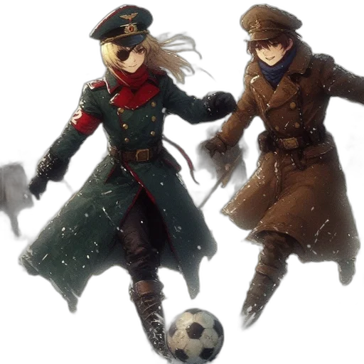 hat, staff, jacket, concept art transparent PNG cut-out