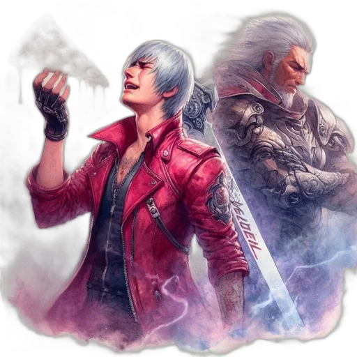 jacket, concept art, fantasy art, fire transparent PNG cut-out