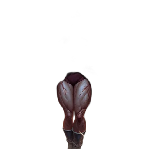 hair, staff, shoes, mask transparent PNG cut-out
