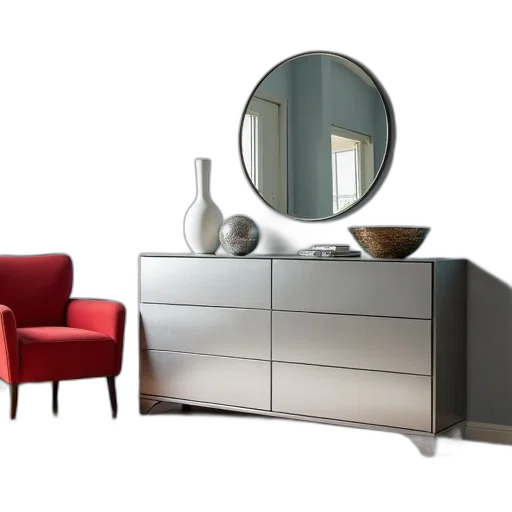 furniture, 3d render, photorealistic, earth tones transparent PNG cut-out