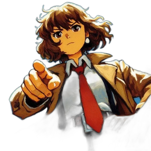 jacket, staff, face, weapon transparent PNG cut-out