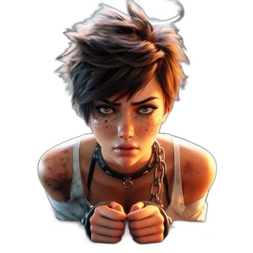 face, weapon, concept art, photorealistic transparent PNG cut-out