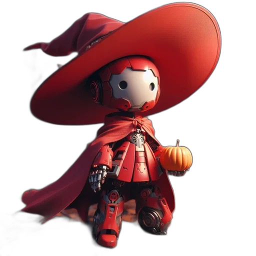 hat, robot, staff, weapon transparent PNG cut-out