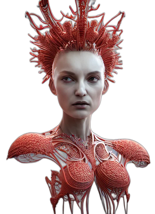 robot, dragon, creature, crown transparent PNG cut-out