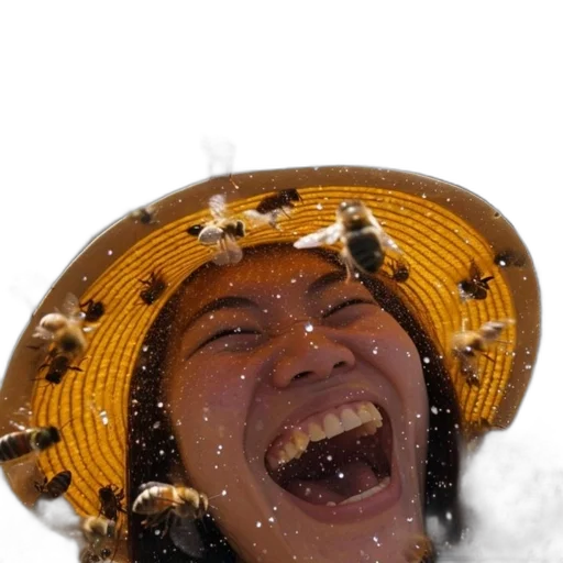 hat, face, animal, staff transparent PNG cut-out