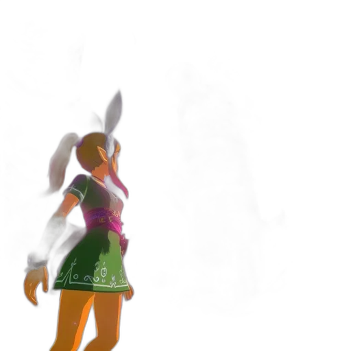 dress, staff, robot, weapon transparent PNG cut-out