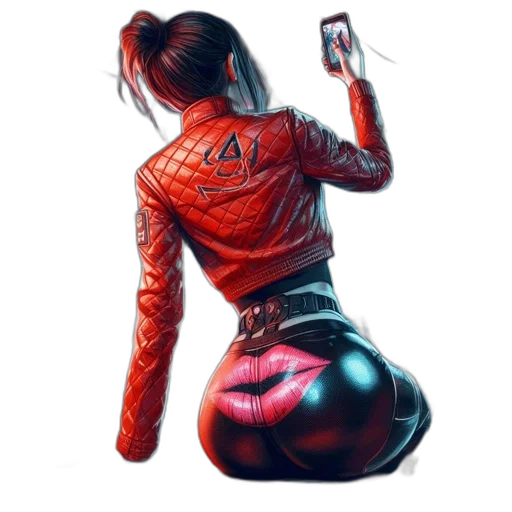 jacket, comic book art, cyberpunk, concept art transparent PNG cut-out