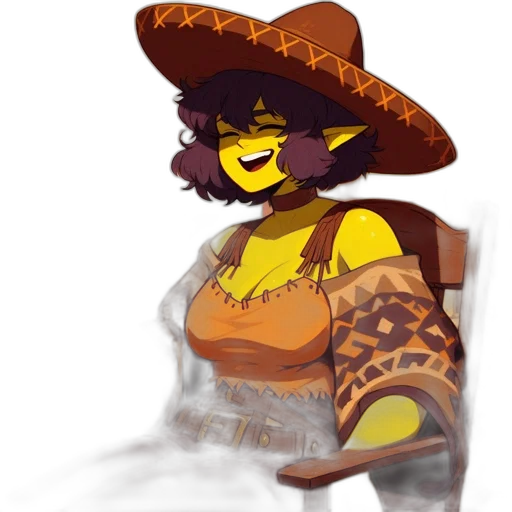 hat, dress, staff, jacket transparent PNG cut-out