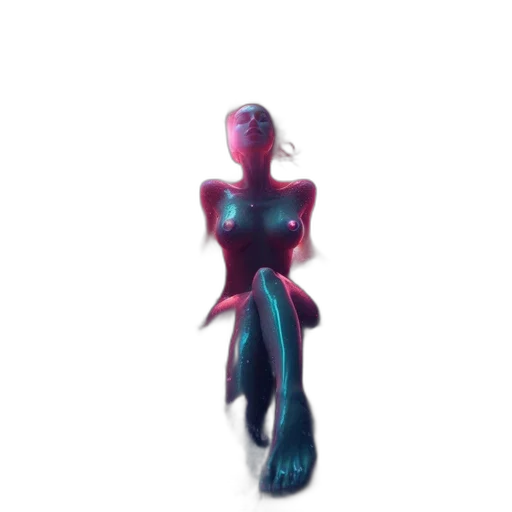 robot, creature, staff, dress transparent PNG cut-out