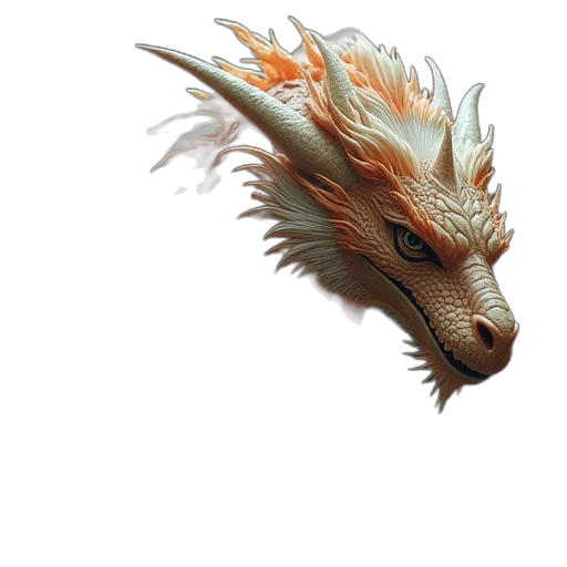 dragon, creature, mask, animal transparent PNG cut-out