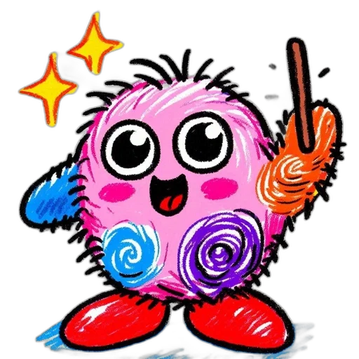 staff, creature, animal, cartoon transparent PNG cut-out
