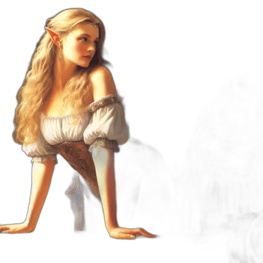 dress, concept art, fantasy art, photorealistic transparent PNG cut-out