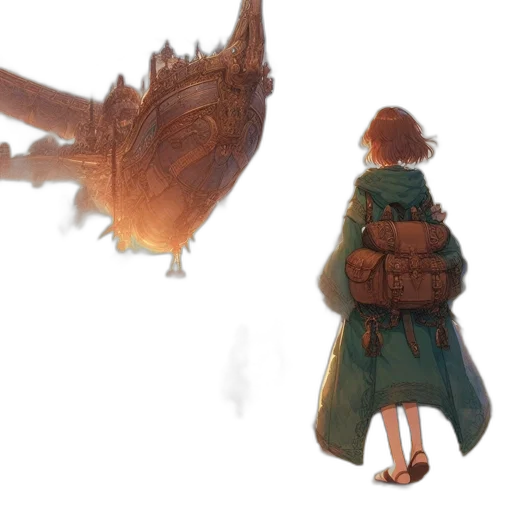 dragon, dress, jacket, creature transparent PNG cut-out