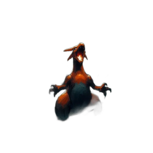dragon, creature, animal, hair transparent PNG cut-out