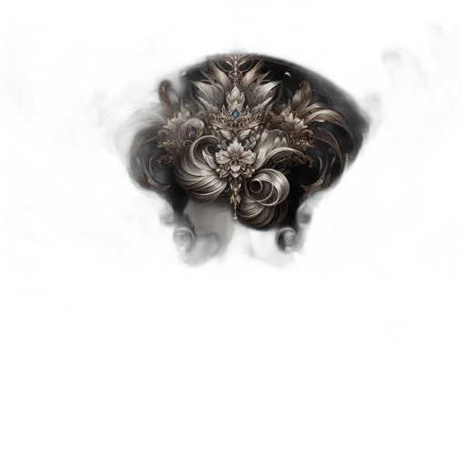 crown, hair, dragon, mask transparent PNG cut-out