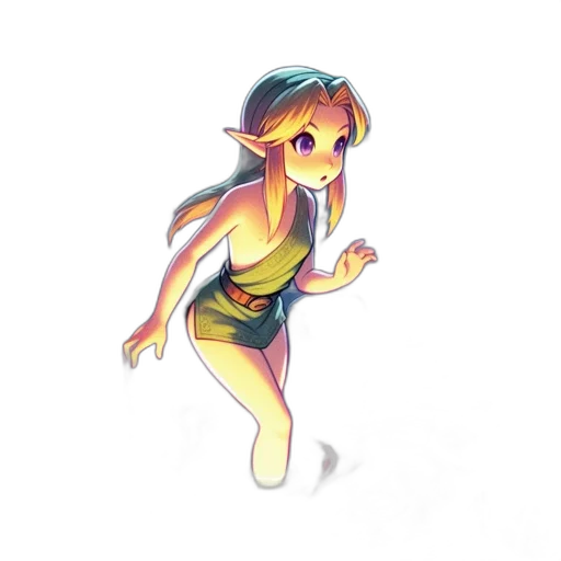 creature, staff, dragon, dress transparent PNG cut-out