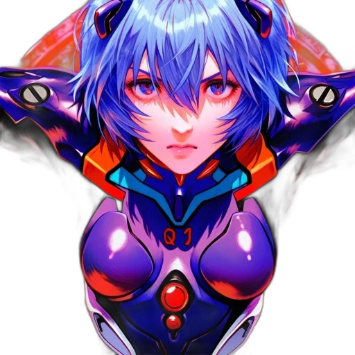 robot, face, weapon, crown transparent PNG cut-out